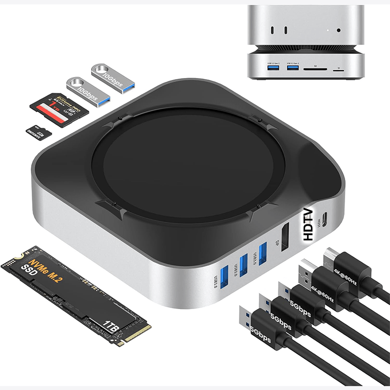Usb C Hub With M.2 Nvme Slot - Stacja dokująca USB-C do Mac Mini