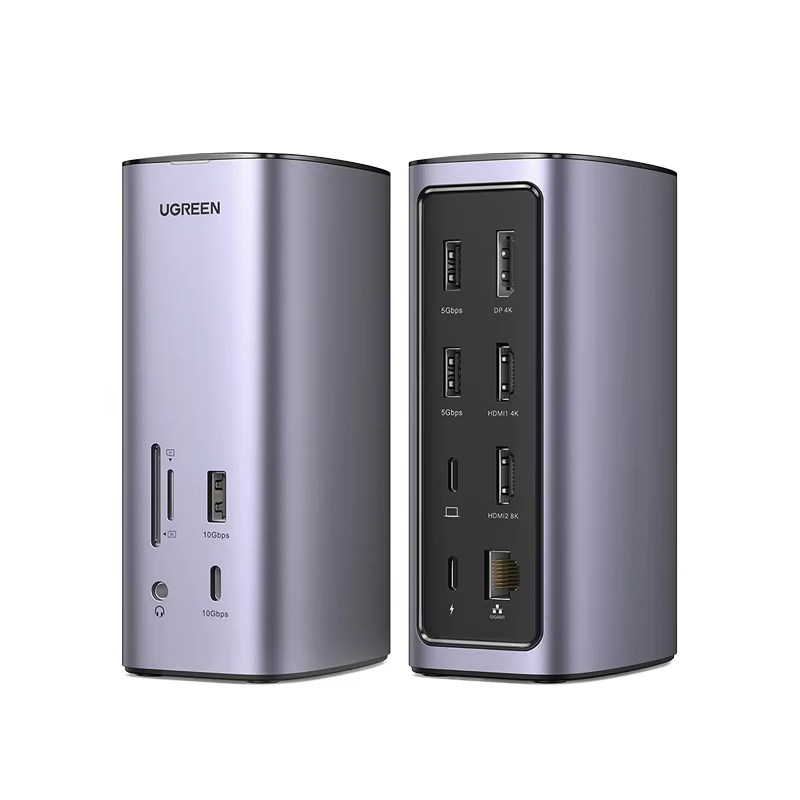 Usb C Hub 12 In 1 Triple Display - UGREEN CM555 12 w 1 Stacja