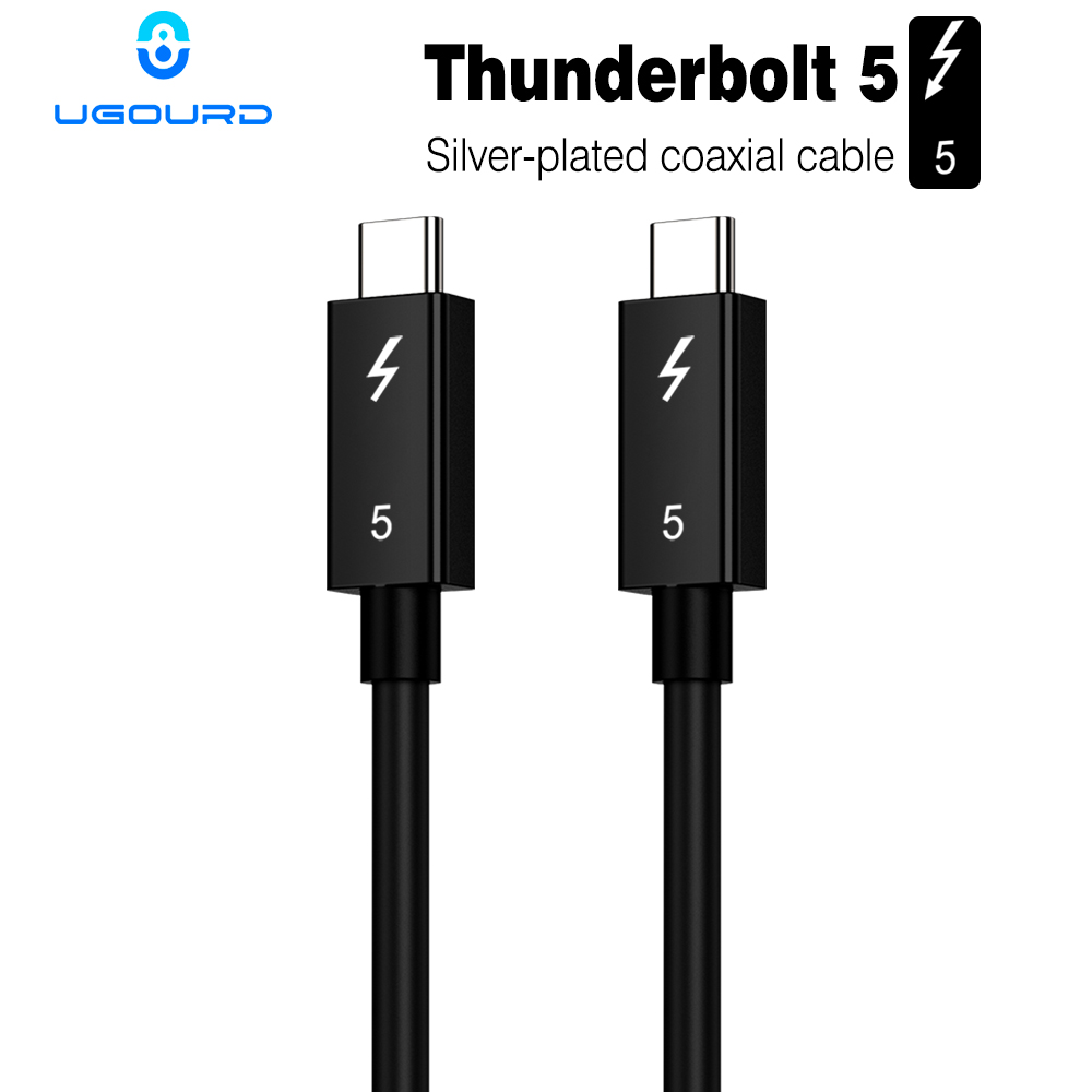 Docking Station Thunderbolt 4 - Kabel koncentryczny UGOARD 0.3m-2m Type-C Thunderbolt5