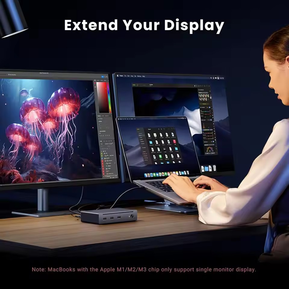Thunderbolt Dock 3 Display - Dokowanie Thunderbolt 4 UGREEN 8 w