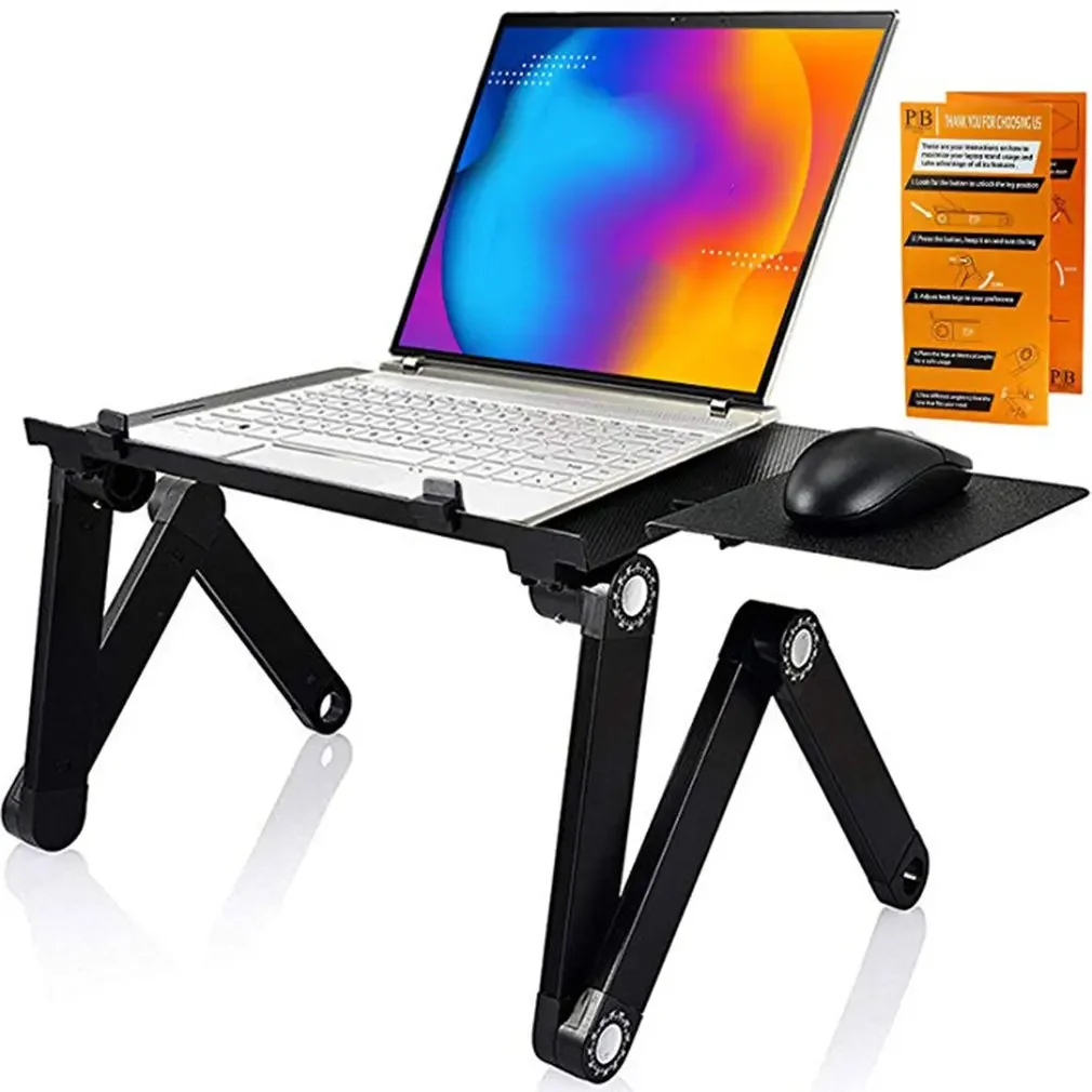 Laptop Stand Dock Aluminum - Aluminiowy składany stolik na laptopa ze