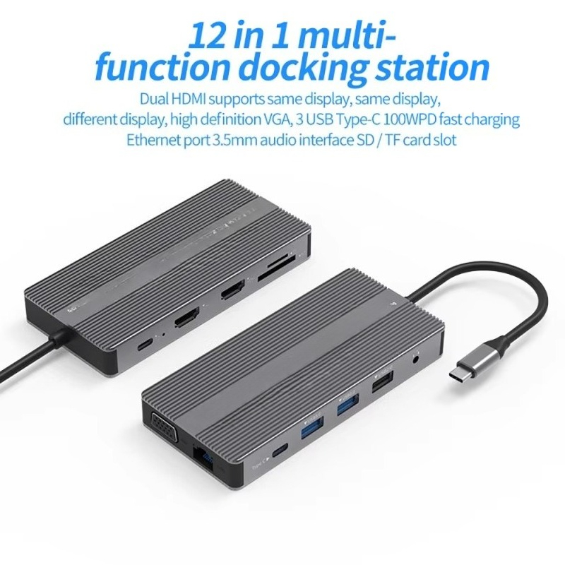 Stacja dokująca EE1 do laptopa – Usb C Hub 12 In 1 Triple Display recenzja i cena