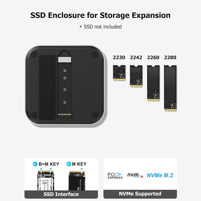 Stacja dokująca USB-C do Mac M – Usb C Hub With M.2 Nvme Slot recenzja i cena