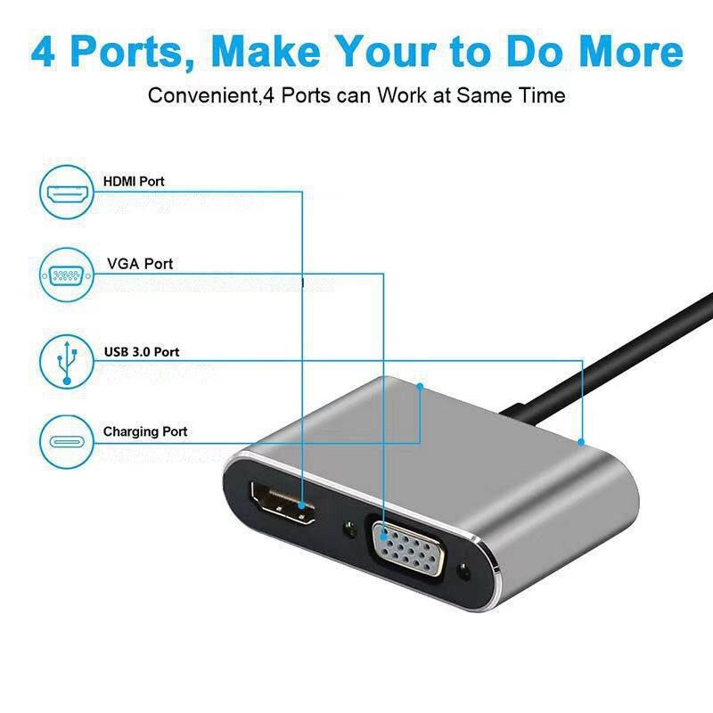 Adapter USB-C 4 w 1, Hub Multi – Docking Station For Macbook Pro recenzja i cena