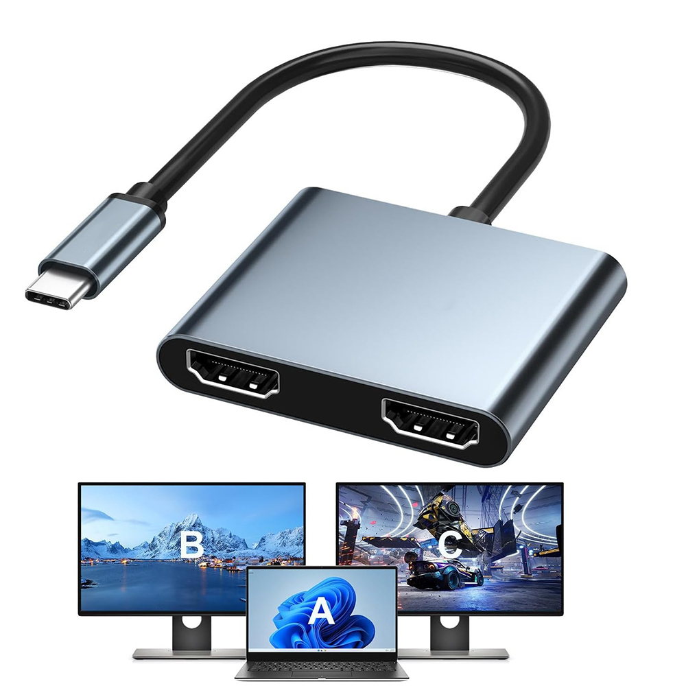 Adapter USB C na podwójny wyśw – Usb C Dock Dual Hdmi 4K recenzja i cena