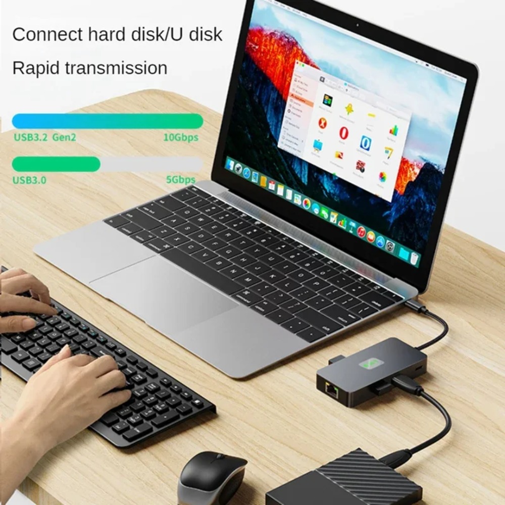 Adapter USB-C 6-w-1, 100W PD,  – Usb C Dock With 100W Pd recenzja i cena