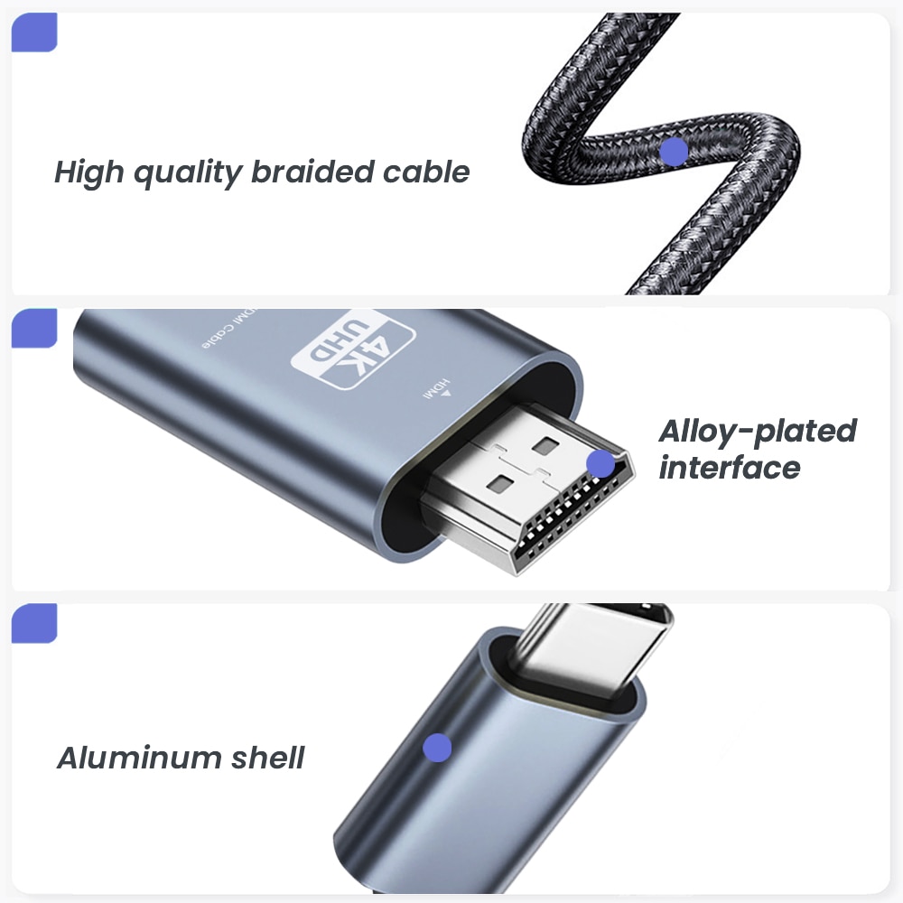 Kabel NIERBO USB C na HDMI 6,6 – Usb C Dock Dual Hdmi 4K recenzja i cena