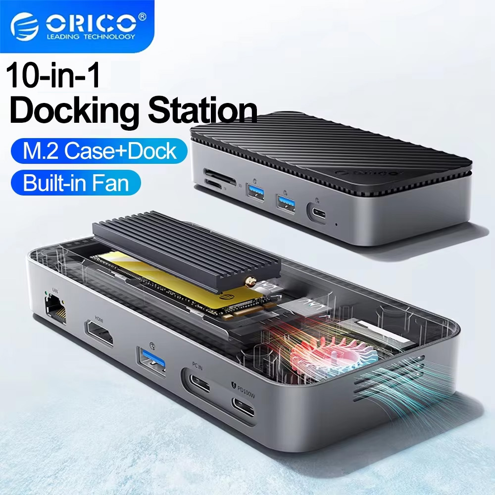 ORICO USB C HUB z wentylatorem – Usb C Hub Sd Card Reader 4K Hdmi recenzja i cena