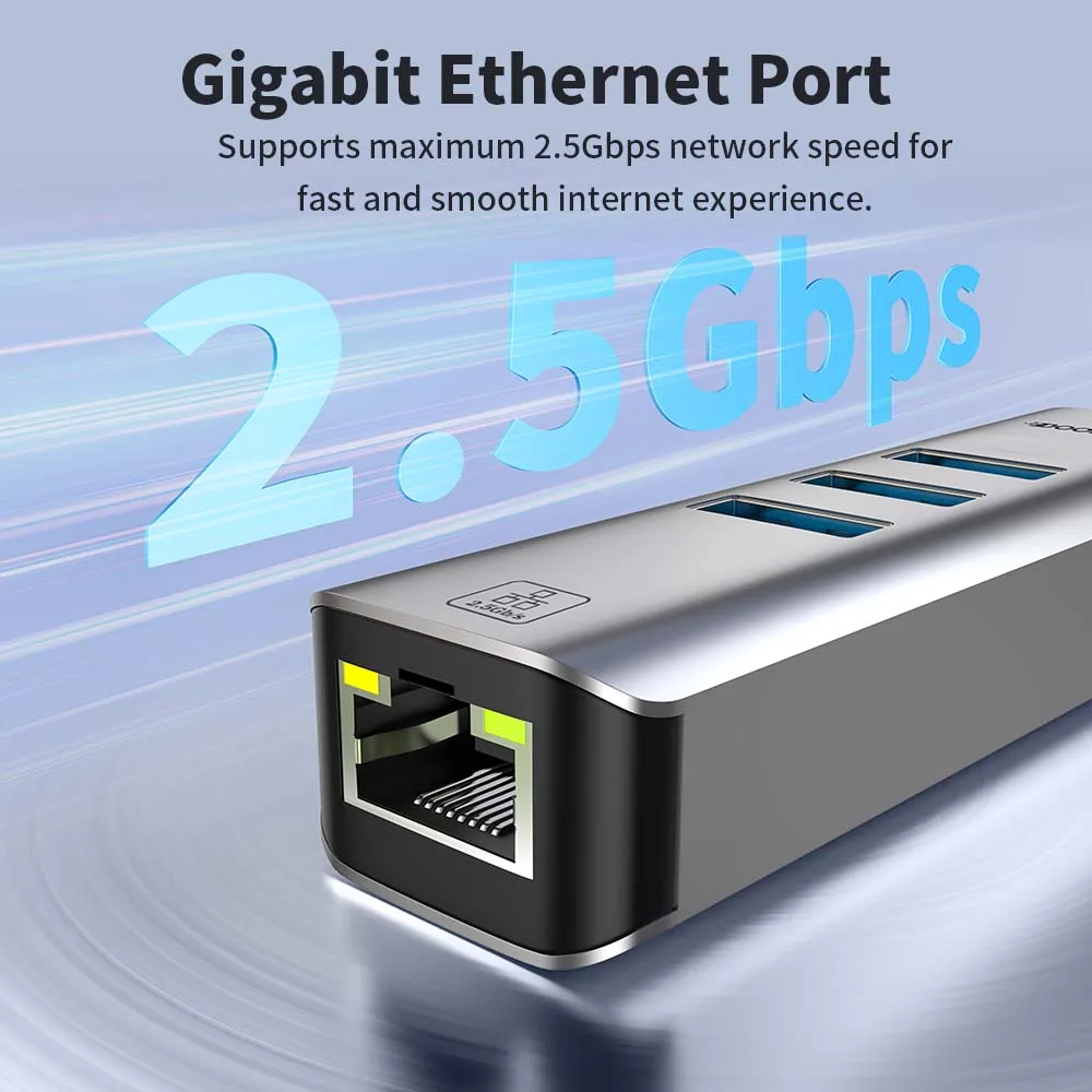 4 w 1: karta sieciowa USB 3.0  – Usb C Hub Ethernet 2.5G recenzja i cena