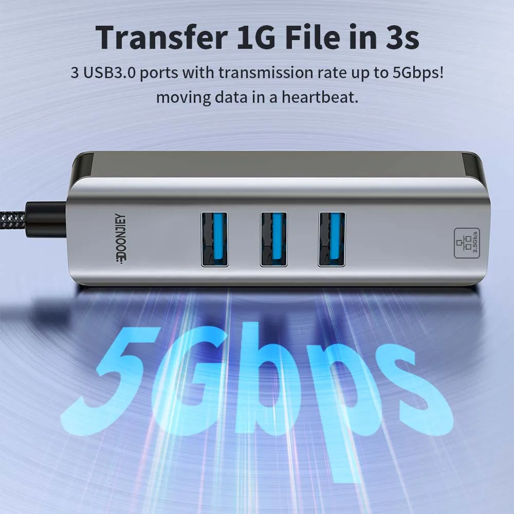 4 w 1: karta sieciowa USB 3.0  – Usb C Hub Ethernet 2.5G recenzja i cena