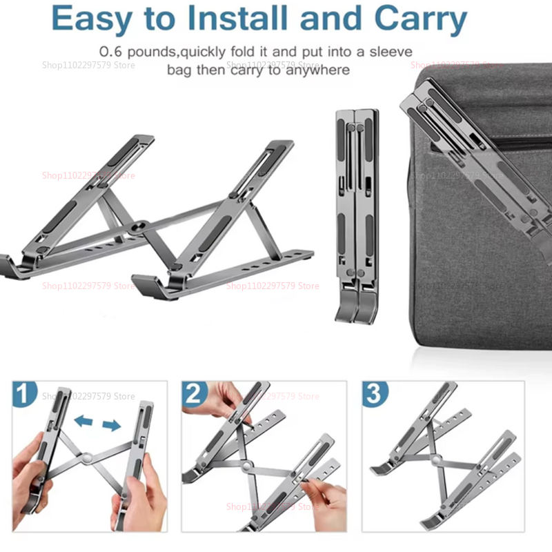 Składany, przenośny stojak na  – Laptop Stand Dock Aluminum recenzja i cena