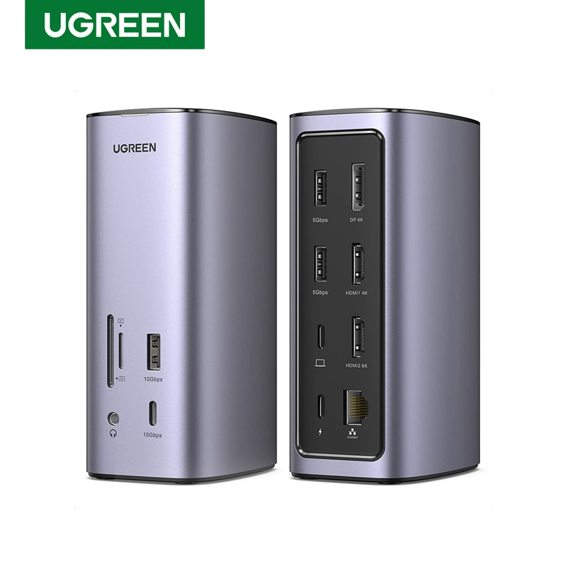 Stacja dokująca MAF UGREEN CM5 – Usb C Hub 12 In 1 Triple Display recenzja i cena