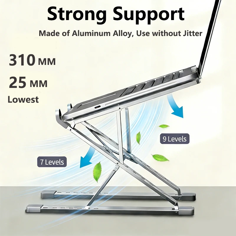 Składany, regulowany, aluminio – Laptop Stand Dock Aluminum recenzja i cena