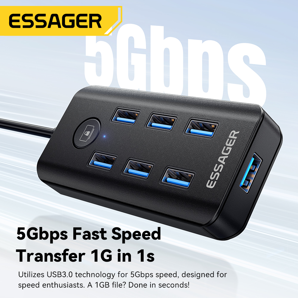 Essager 7-w-1 Hub USB 3.0 Rozd – Docking Station For Macbook Pro recenzja i cena