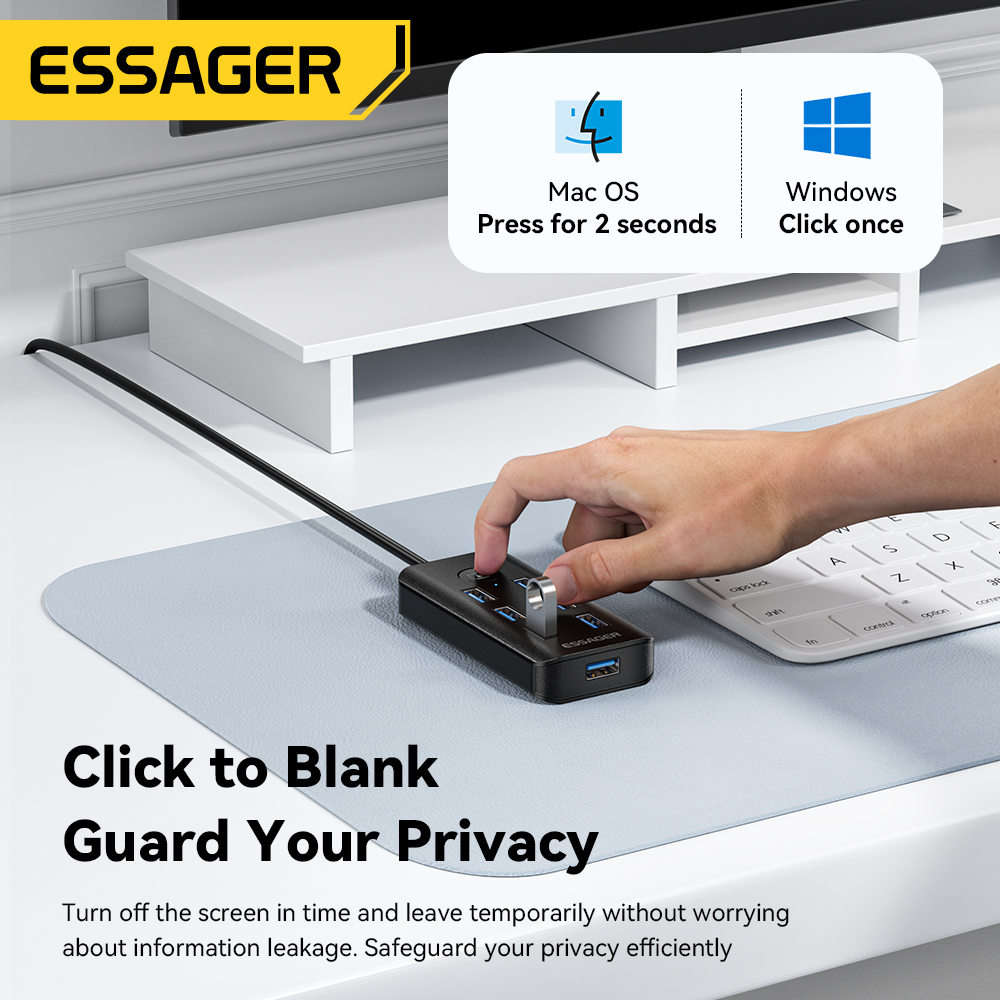 Essager 7-w-1 Hub USB 3.0 Rozd – Docking Station For Macbook Pro recenzja i cena