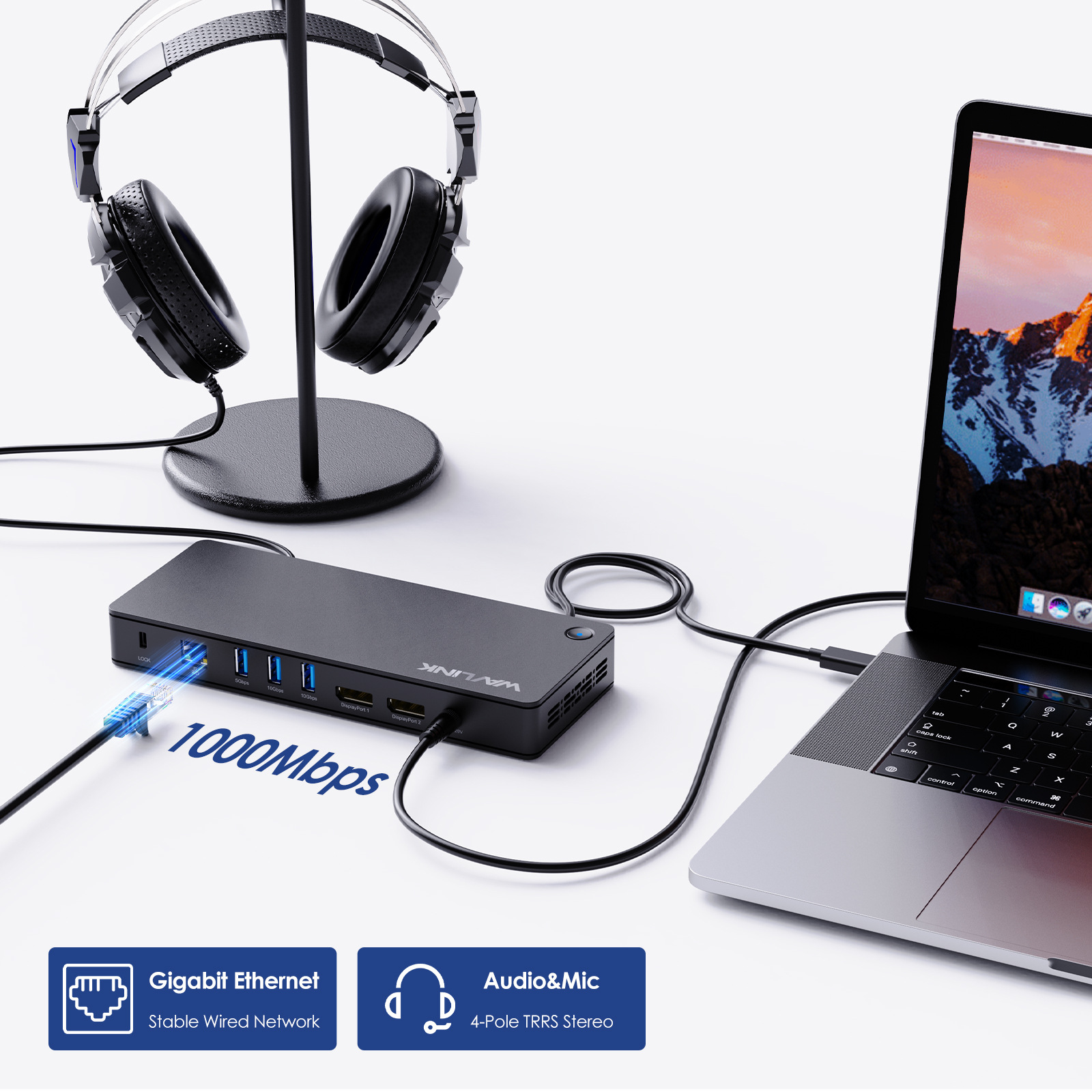 Uniwersalna stacja dokująca Di – Docking Station Displaylink Dual 4K recenzja i cena