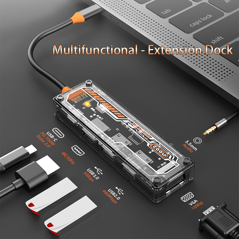 Hub USB-C 6-w-1 do MacBook Pro – Docking Station For Macbook Pro recenzja i cena