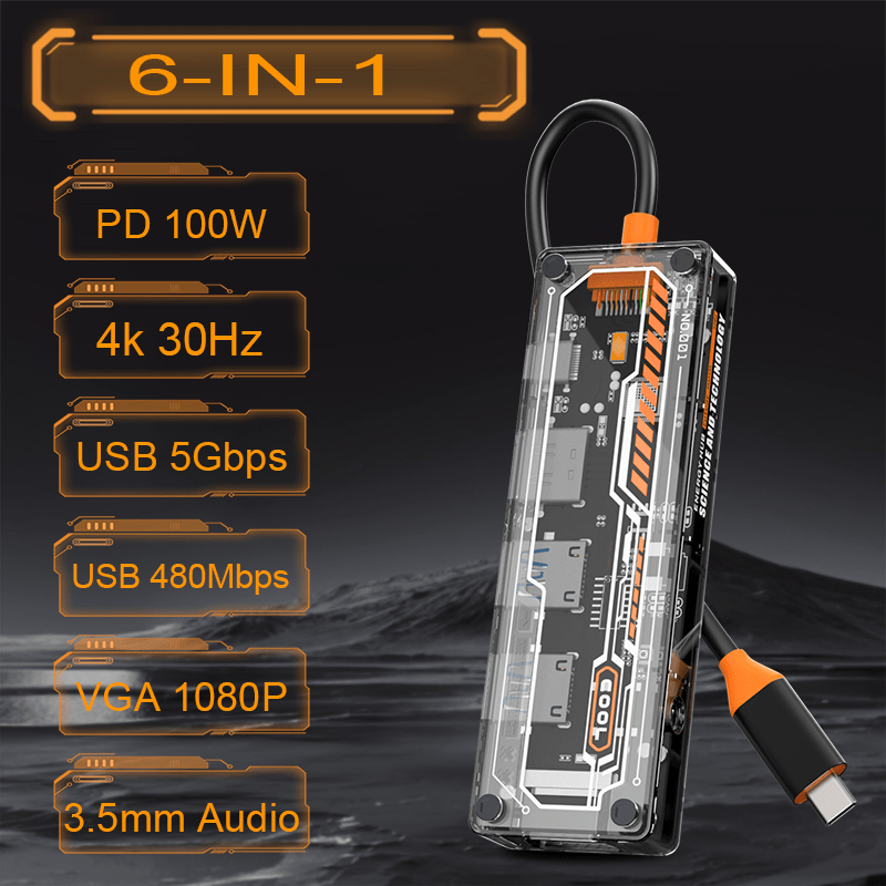 Hub USB-C 6-w-1 do MacBook Pro – Docking Station For Macbook Pro recenzja i cena