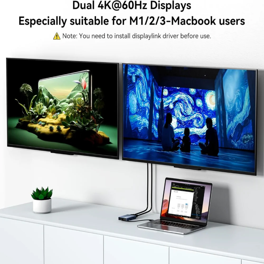 ACASIS – stacja dokująca USB-C – Docking Station Displaylink Dual 4K recenzja i cena