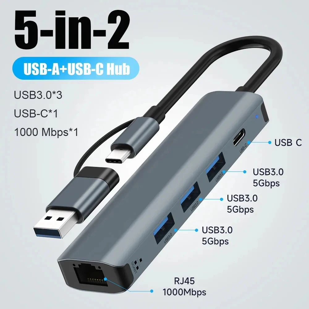 5 w 1: hub USB-C, stacja dokuj – Docking Station For Macbook Pro recenzja i cena