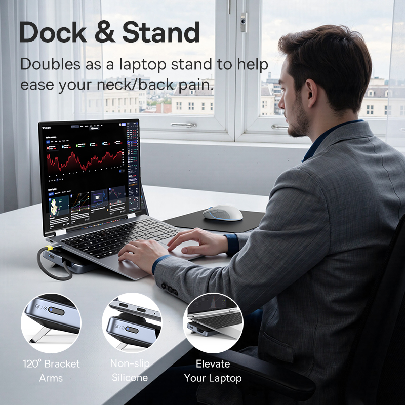 Baseus EH3 12-w-1 Hub USB C HD – Laptop Stand Dock Aluminum recenzja i cena