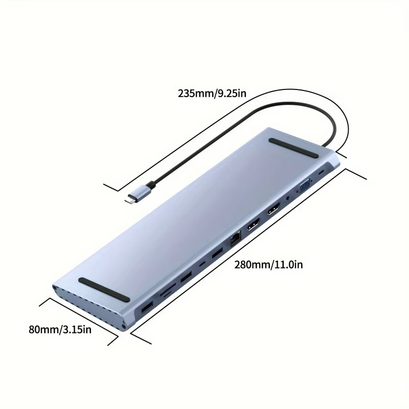 12-w-1, hub USB-C, rozdzielacz – Usb C Hub Sd Card Reader 4K Hdmi recenzja i cena