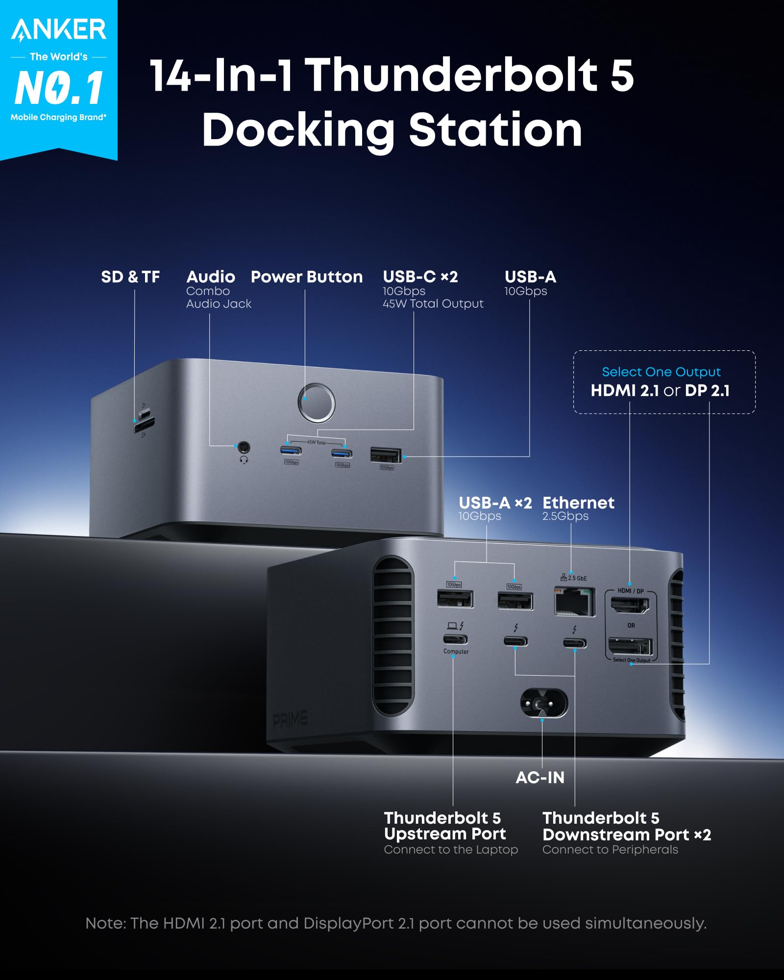 Stacja dokująca Anker Prime TB – Docking Station Thunderbolt 4 recenzja i cena