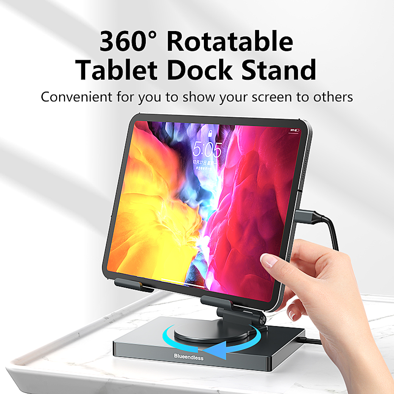 Blueendless Stojak na iPada z  – Usb C Hub Sd Card Reader 4K Hdmi recenzja i cena