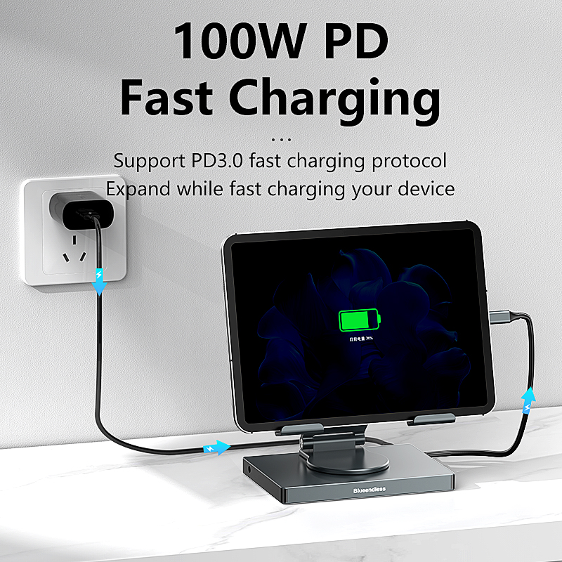 Blueendless Stojak na iPada z  – Usb C Hub Sd Card Reader 4K Hdmi recenzja i cena