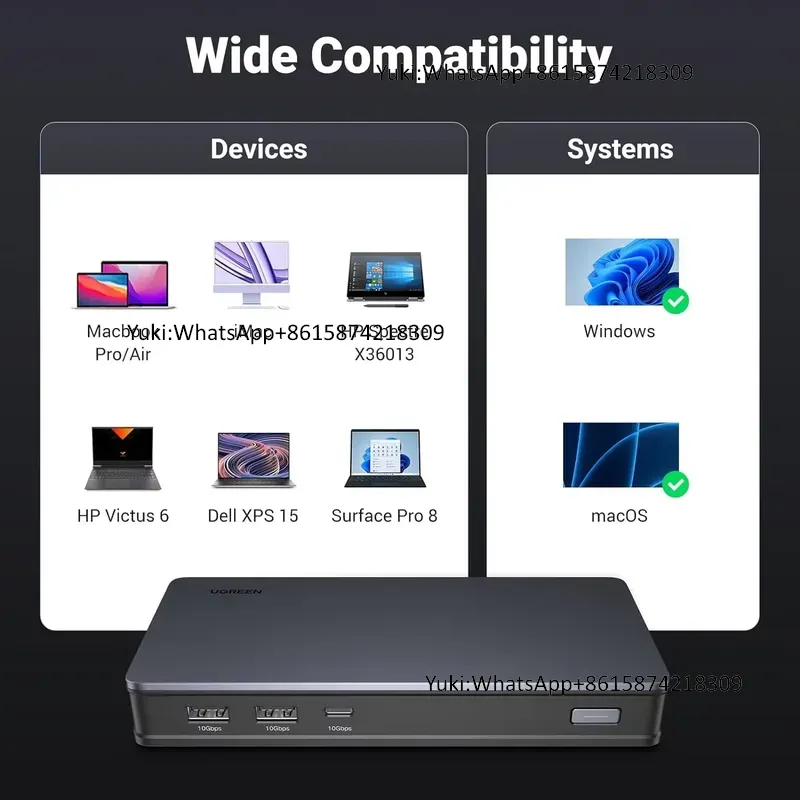 Stacja dokująca USB-C 9 w 1 CM – Docking Station Displaylink Dual 4K recenzja i cena