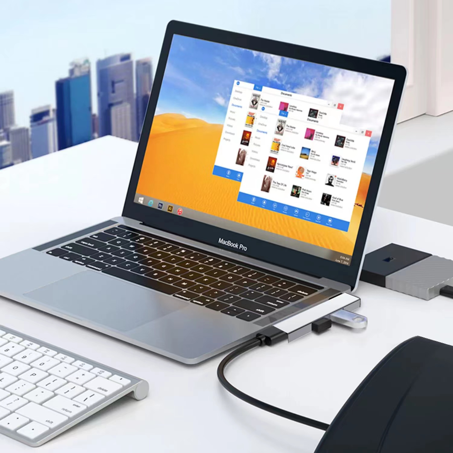 USB HUB 3.0 3-portowy rozdziel – Docking Station For Macbook Pro recenzja i cena