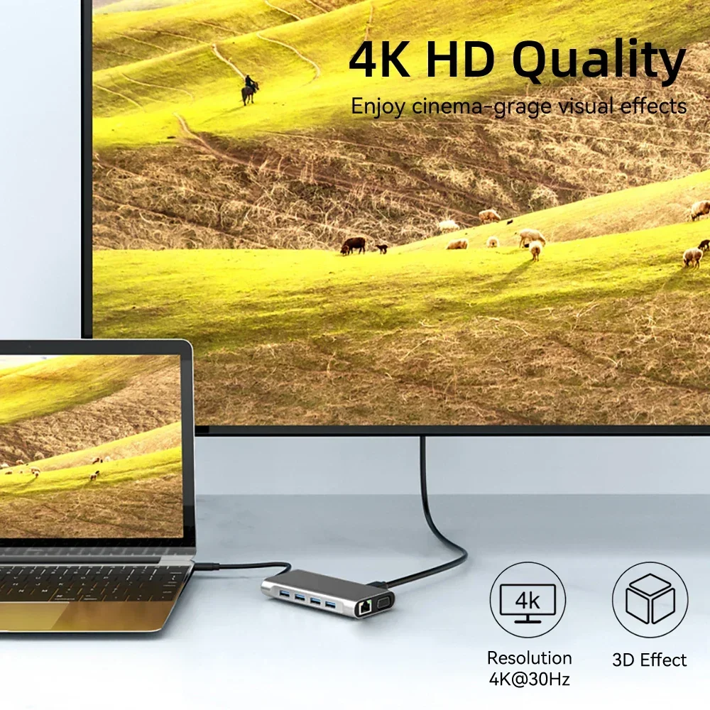 Stacje dokujące USB C 11-w-1 H – Usb C Hub Sd Card Reader 4K Hdmi recenzja i cena