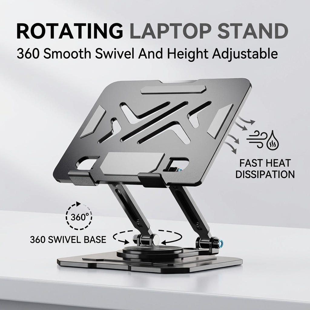 Podstawka pod laptopa 360 °    – Laptop Stand Dock Aluminum recenzja i cena