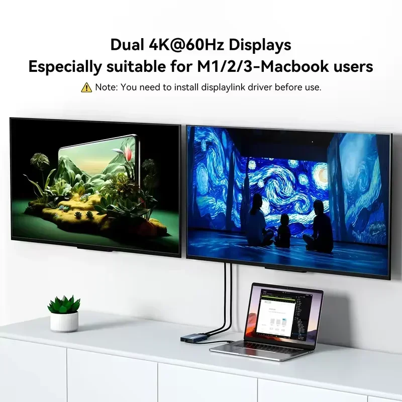 Stacja dokująca Acasis 6-w-1 U – Docking Station Displaylink Dual 4K recenzja i cena