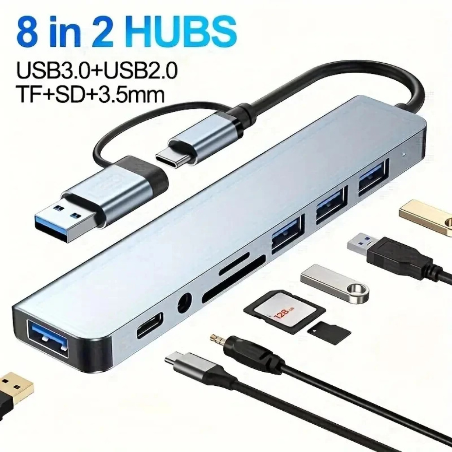 8-w-1 stacja dokująca typu C,  – Usb C Dock Dual Hdmi 4K recenzja i cena