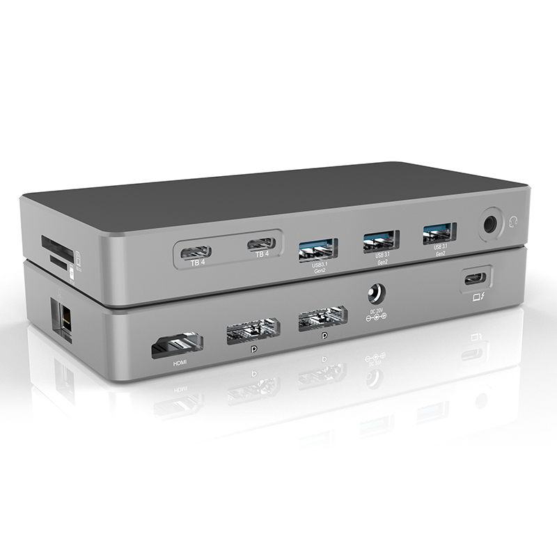 Stacja Dokująca Guanchen 14 w  – Docking Station Displaylink Dual 4K recenzja i cena