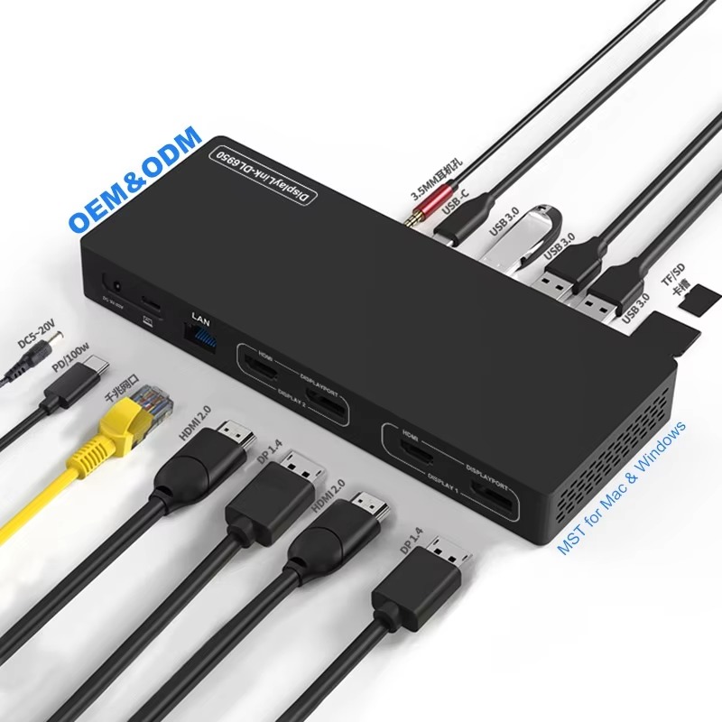 Stacja dokująca 14-w-1 Display – Docking Station Displaylink Dual 4K recenzja i cena