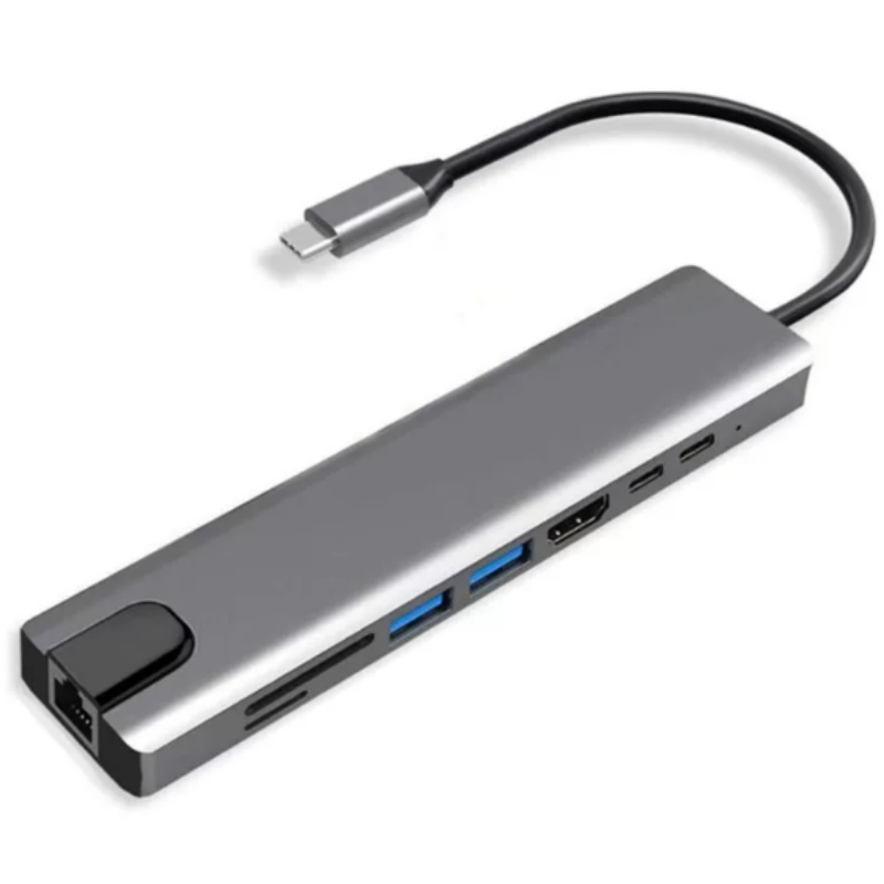 Stacja rozszerzeń 8-w-1 Type-C – Usb C Hub Sd Card Reader 4K Hdmi recenzja i cena
