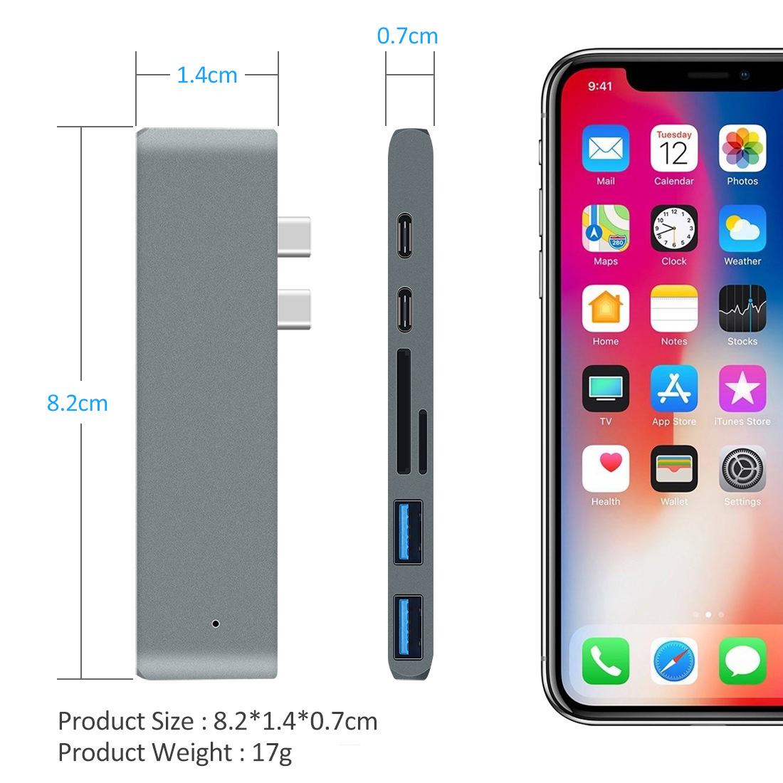 Koncentrator USB 3.1 Type-C do – Usb C Hub Sd Card Reader 4K Hdmi recenzja i cena
